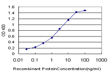 ACAN / Aggrecan Antibody - Detection limit for recombinant GST tagged AGC1 is approximately 0.1 ng/ml as a capture antibody.