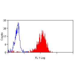ANPEP / CD13 Antibody - Flow cytometry of human peripheral blood monocytes with Mouse anti-Human CD13:Low Endotoxin This image was taken for the unmodified form of this product. Other forms have not been tested.