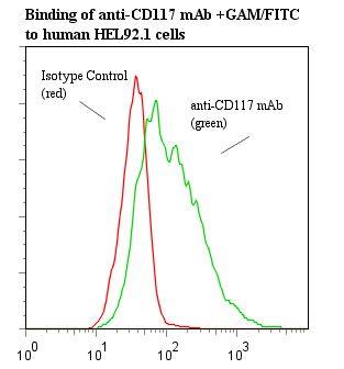 c-Kit / CD117 Antibody - Flow cytometry of c-Kit / CD117 antibody
