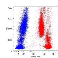 CD45 / LCA Antibody - CD45 Antibody in Flow Cytometry (Flow)