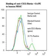 CR2 / CD21 Antibody - Flow cytometry of CR2 / CD21 antibody This image was taken for the unconjugated form of this product. Other forms have not been tested.