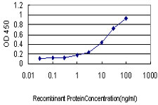 CXCL4 / PF4 Antibody - Detection limit for recombinant GST tagged PF4 is approximately 1 ng/ml as a capture antibody.