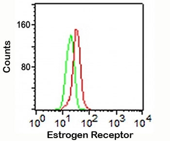 Estrogen Receptor Antibody - Estrogen Receptor antibody ER506 flow cytometry.  This image was taken for the unmodified form of this product. Other forms have not been tested.