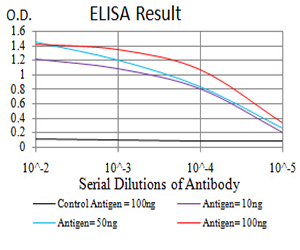 HIST2H4A Antibody - Black line: Control Antigen (100 ng);Purple line: Antigen(10ng);Blue line: Antigen (50 ng);Red line: Antigen (100 ng);