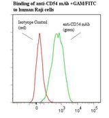 ICAM-1 / CD54 Antibody - Flow cytometry of ICAM1 / CD54 antibody This image was taken for the unmodified form of this product. Other forms have not been tested.