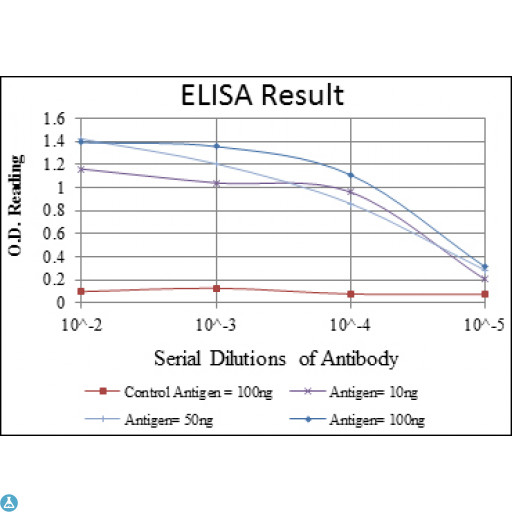 IRAK4 / IRAK-4 Antibody - ELISA analysis of IRAK-4 antibody.