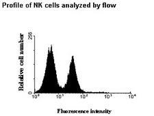 KIR2DL3 / CD152B2 Antibody - Profile of NK cells analyzed by flow cytometry.