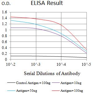 LILRA1 / LIR6 Antibody - Black line: Control Antigen (100 ng);Purple line: Antigen (10ng); Blue line: Antigen (50 ng); Red line:Antigen (100 ng)