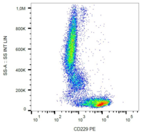 LY9 / CD229 Antibody - Surface staining of human peripheral blood cells with anti-human CD229 (HLy9.25) PE.