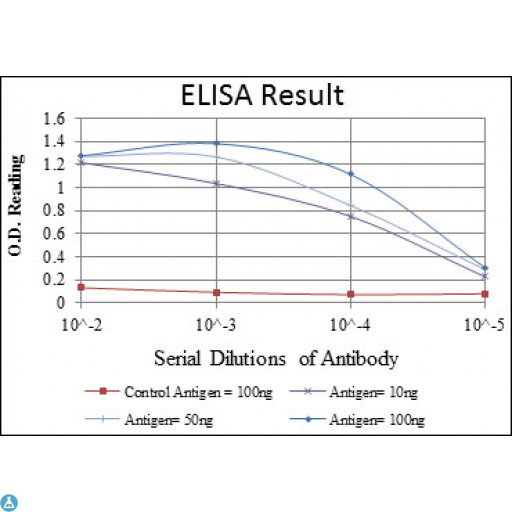 MAPK6 / ERK3 Antibody - ELISA analysis of ERK 3 antibody.
