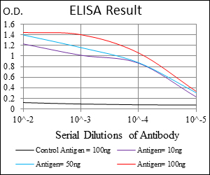 PHC1 / EDR1 Antibody - Red: Control Antigen (100ng); Purple: Antigen (10ng); Green: Antigen (50ng); Blue: Antigen (100ng);
