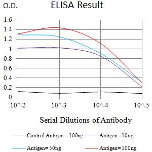 SIGLEC5 / CD170 Antibody - Black line: Control Antigen (100 ng);Purple line: Antigen (10ng); Blue line: Antigen (50 ng); Red line:Antigen (100 ng)
