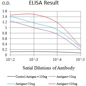 TLR9 Antibody - Black line: Control Antigen (100 ng);Purple line: Antigen (10ng); Blue line: Antigen (50 ng); Red line:Antigen (100 ng)