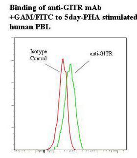 TNFRSF18 / GITR Antibody - Flow cytometry of TNFRSF18 / GITR antibody