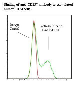 TNFRSF9 / 4-1BB / CD137 Antibody - Flow cytometry of TNFRSF9 / 4-1BB / CD137 antibody